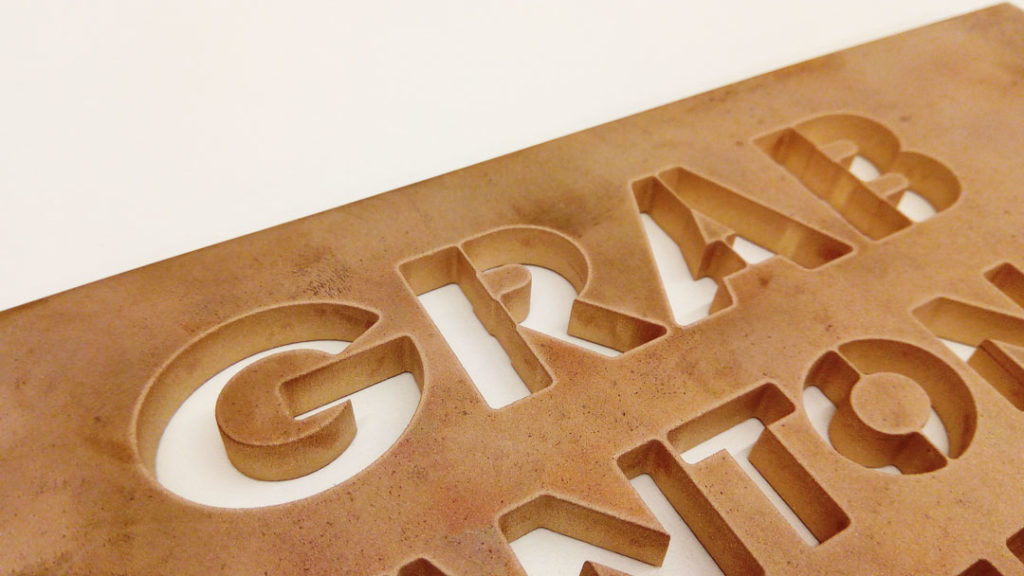 Messing-Buchstaben